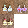 Drop Flower Earrings Multiple Color Options
