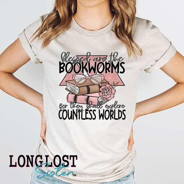 Blessed are the Bookworms Short Sleeve T-shirt Dust