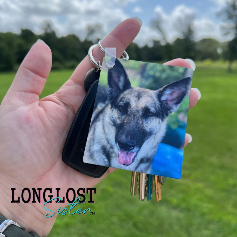 Personalized Dog Photo Keychain | Long Lost Sister Boutique