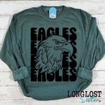 Eagles Stacked Mascot T-shirt long lost sister boutique 