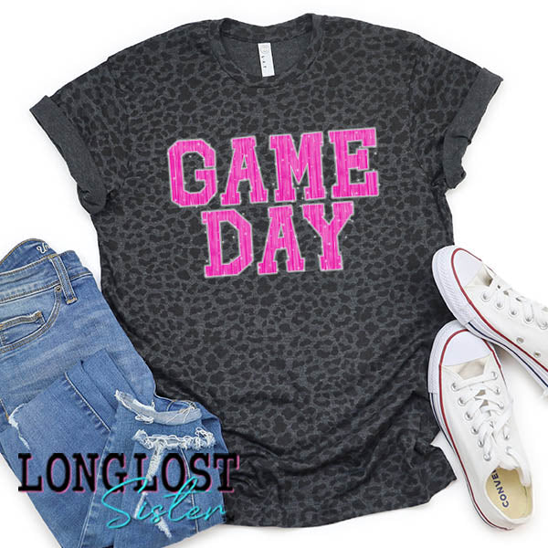 Hot Pink Sparkle Game Day Spirit T-Shirt long lost sister boutique