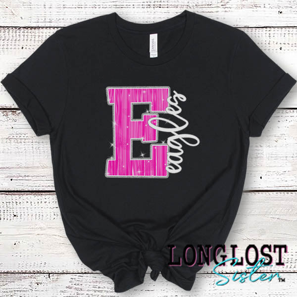Eagles Hot Pink Sparkle Spirit T-Shirt long lost sister boutique