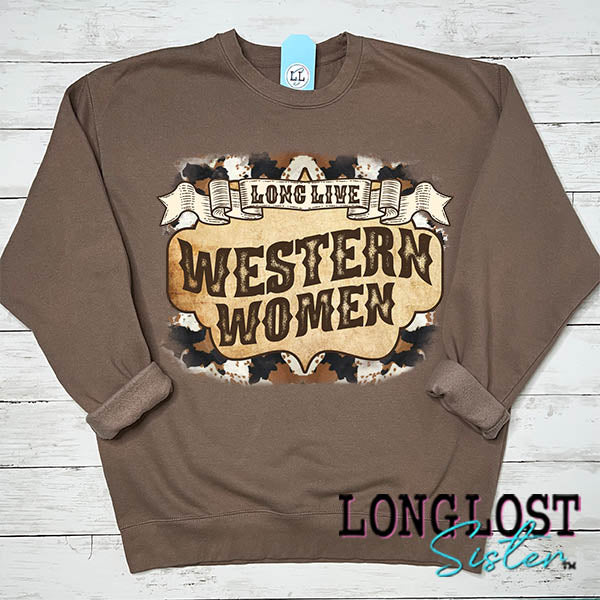 Long Live Western Women Sweatshirt long lost sister boutique