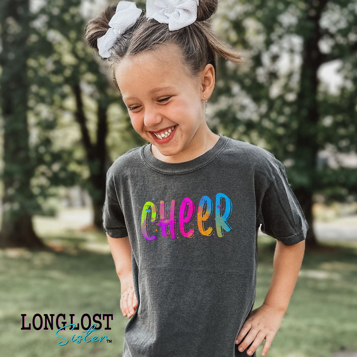Neon Cheer Kids T-shirt | Long Lost Sister Boutique
