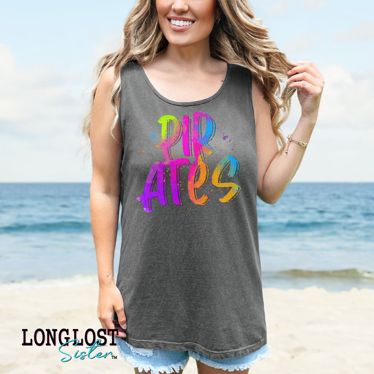 Neon Mascot Graphic Tank Top | Long Lost Sister Boutique
