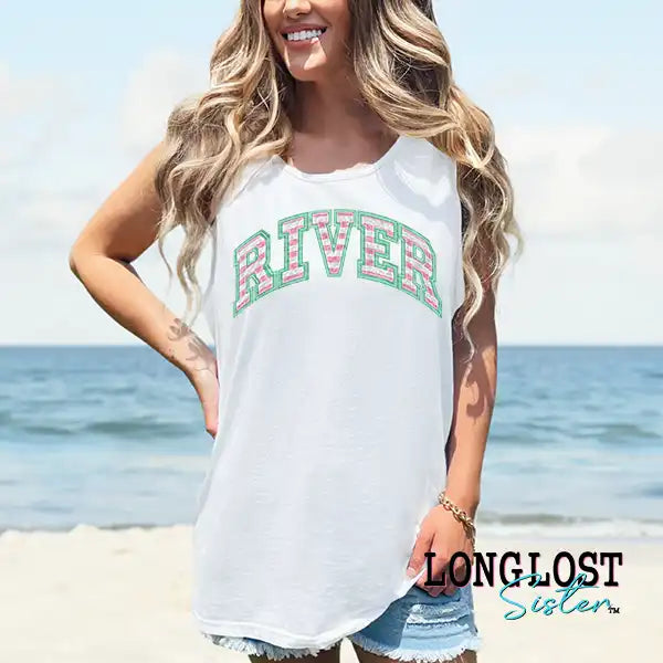 River Graphic Tank Top | Long Lost Sister Boutique