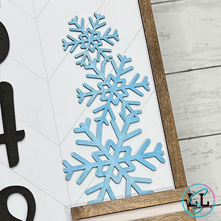 Snowflakes Winter Interchangeable for Address Plaque