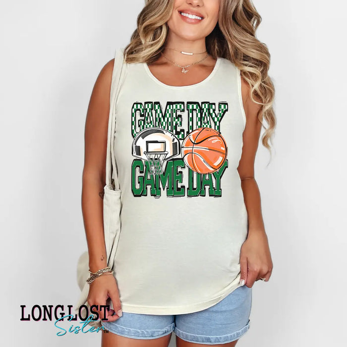 Basketball Game Day Graphic Tank Top | Long Lost Sister Boutique