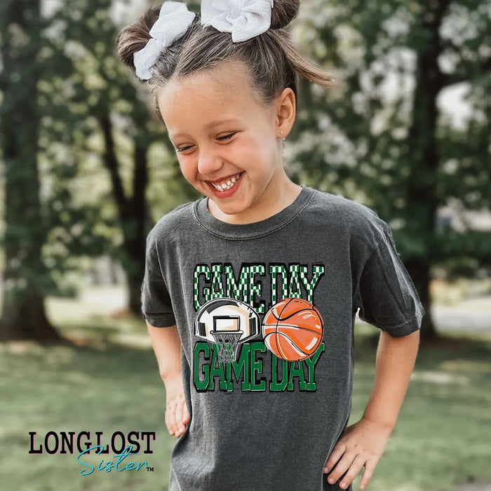 Basketball Game Day Kids T-shirt | Long Lost Sister Boutique