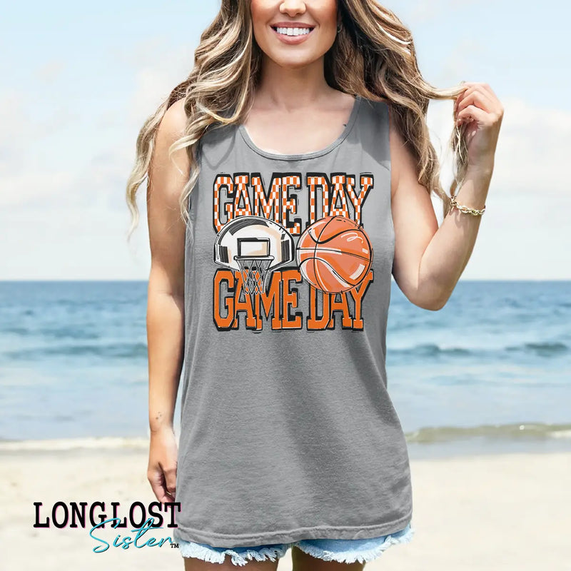 Basketball Game Day Graphic Tank Top | Long Lost Sister Boutique