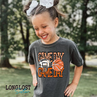 Basketball Game Day Kids T-shirt | Long Lost Sister Boutique