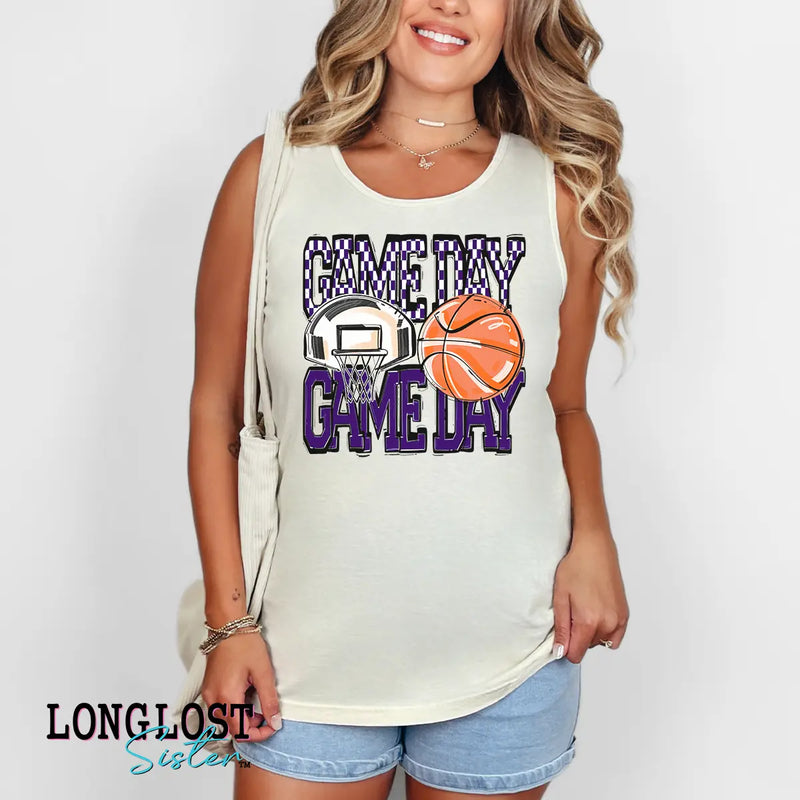 Basketball Game Day Graphic Tank Top | Long Lost Sister Boutique