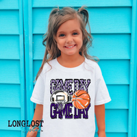 Basketball Game Day Kids T-shirt | Long Lost Sister Boutique