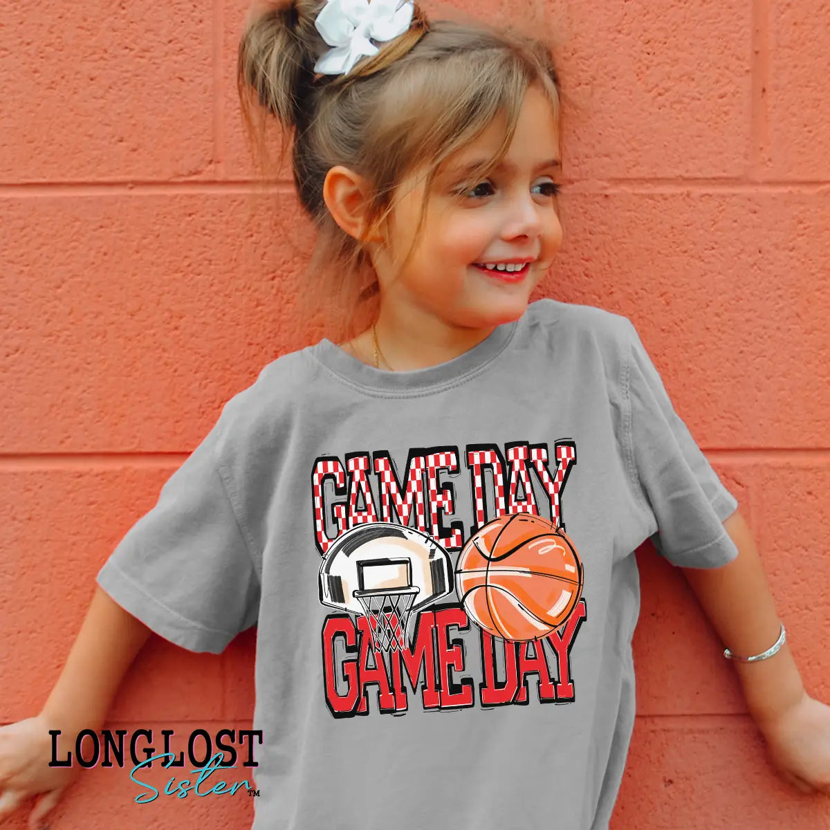 Basketball Game Day Kids T-shirt | Long Lost Sister Boutique