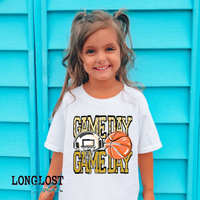 Basketball Game Day Kids T-shirt | Long Lost Sister Boutique