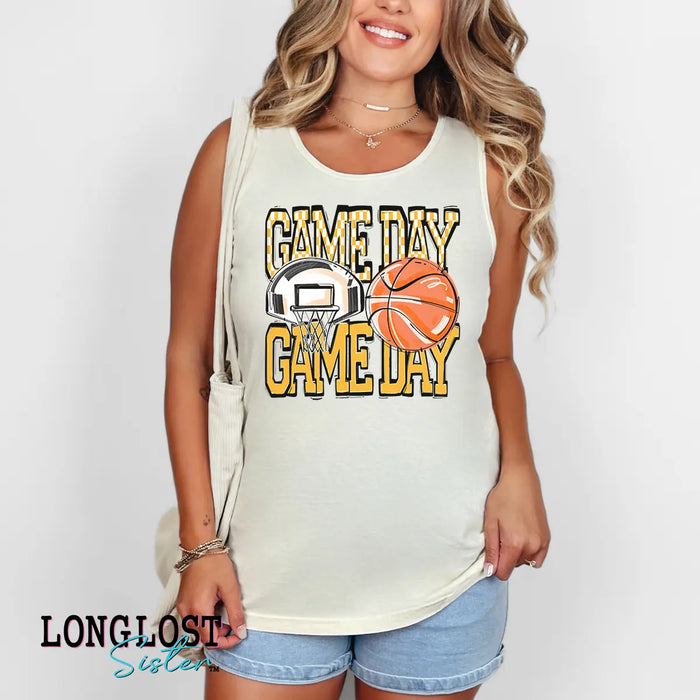 Basketball Game Day Graphic Tank Top | Long Lost Sister Boutique