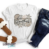 Camo Checker Football Custom Mascot Kids T-shirt | Long Lost Sister Boutique
