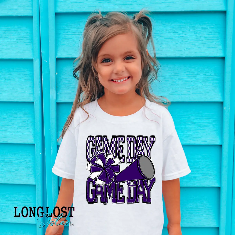 Cheer Game Day Kids T-shirt | Long Lost Sister Boutique