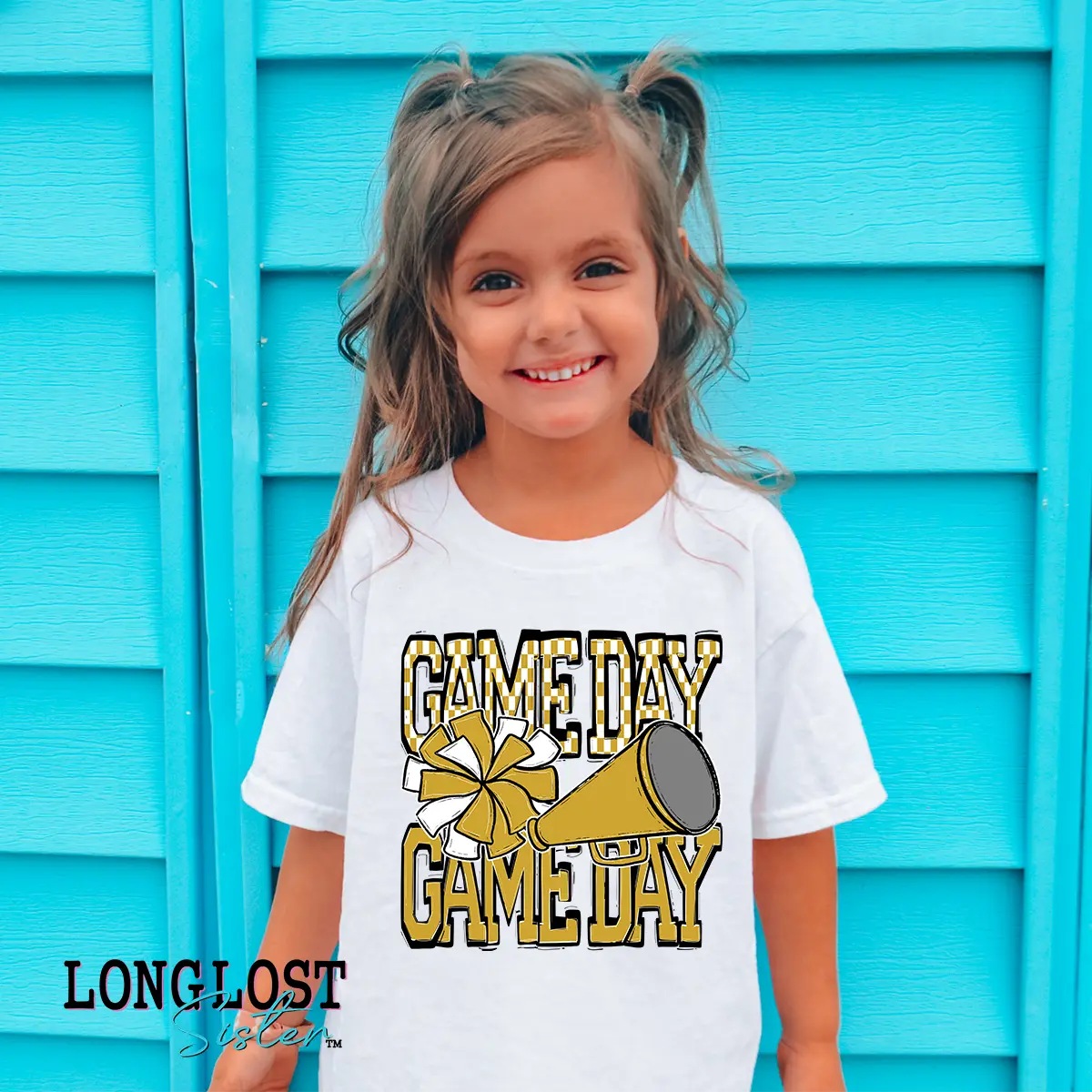 Cheer Game Day Kids T-shirt | Long Lost Sister Boutique