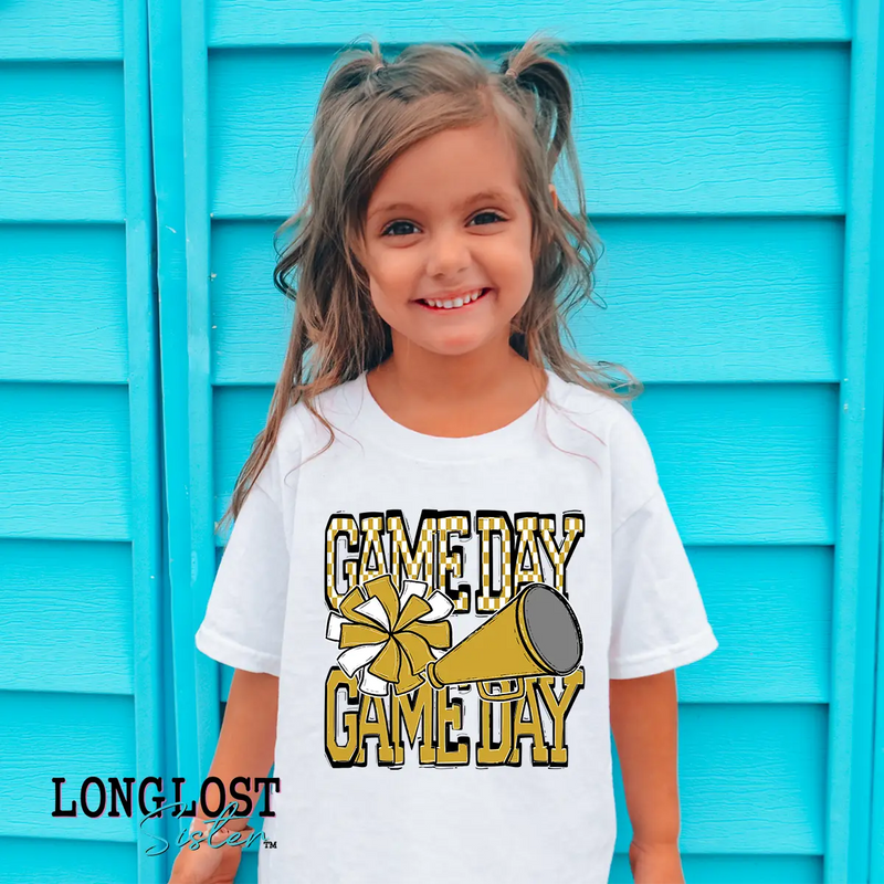 Cheer Game Day Kids T-shirt | Long Lost Sister Boutique