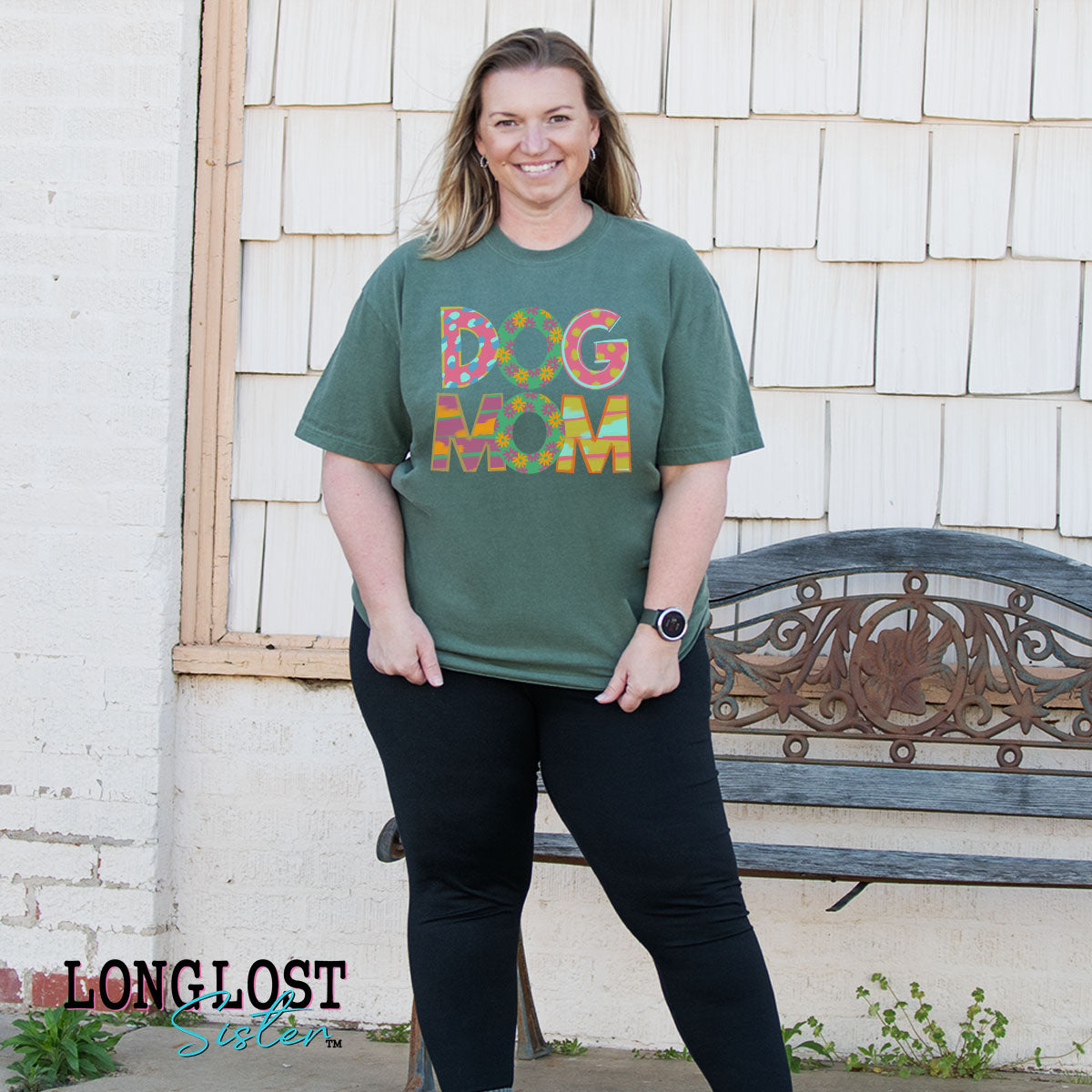 Dog Mom Pattern Play Graphic Tee