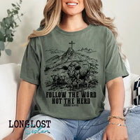 Follow The Word Not The Herd Graphic T-shirt | Long Lost Sister Boutique