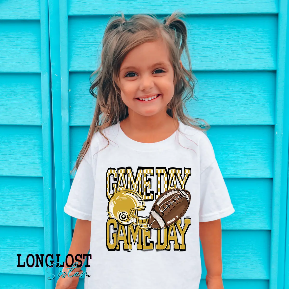 Football Game Day Kids T-shirt | Long Lost Sister Boutique