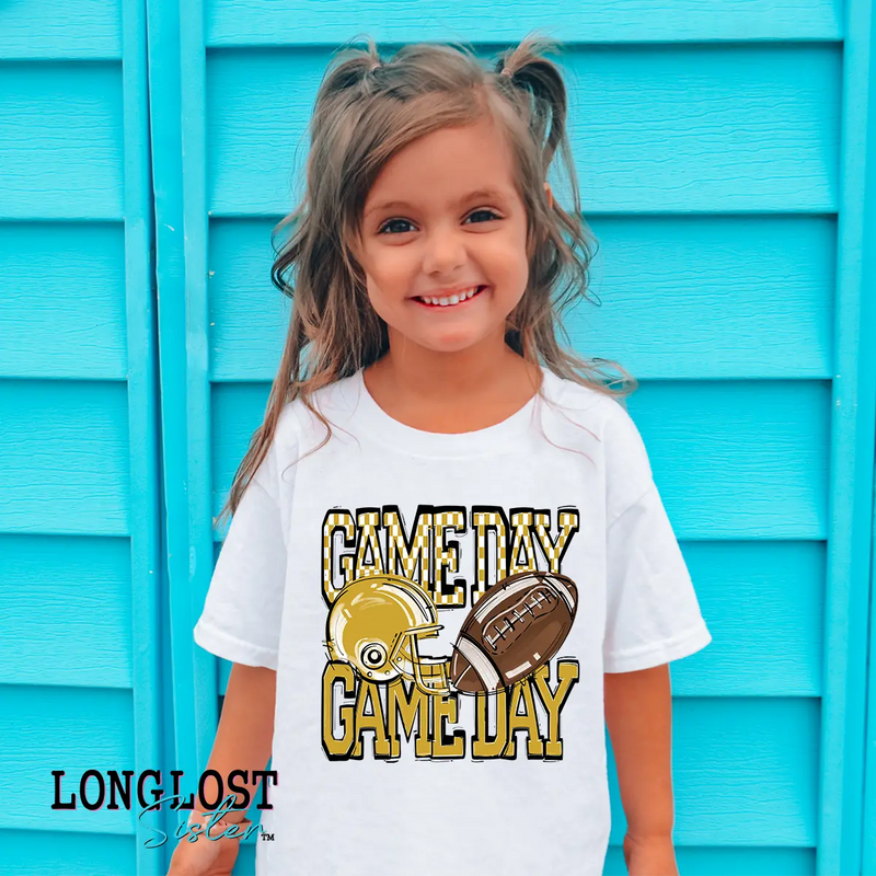 Football Game Day Kids T-shirt | Long Lost Sister Boutique