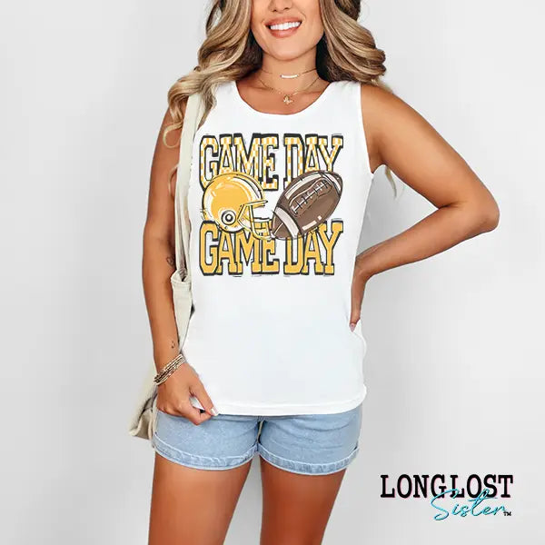 Football Game Day Graphic Tank Top | Long Lost Sister Boutique