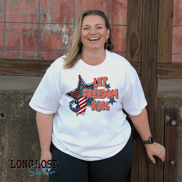 Let Freedom Ring Graphic Tee | Long Lost Sister Boutique