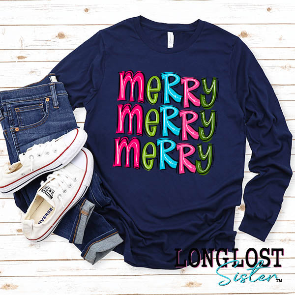 Merry Merry Merry Brights Long Sleeve T-shirt