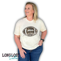 Preppy Leopard Football with Mascot Graphic Tee | Long Lost Sister Boutique