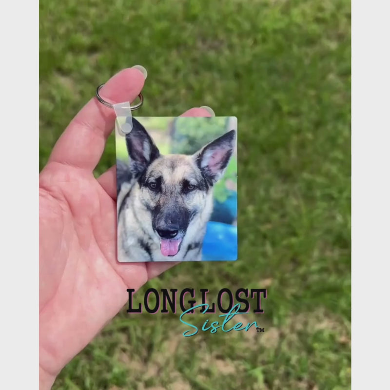 Personalized Dog Photo Keychain | Long Lost Sister Boutique