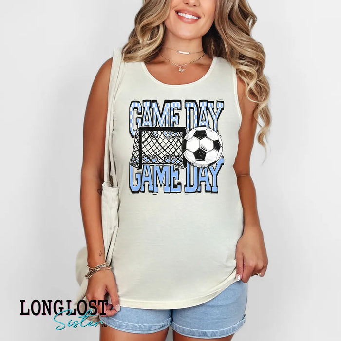 Soccer Game Day Graphic Tank Top | Long Lost Sister Boutique