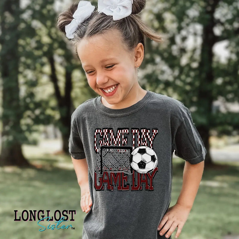 Soccer Game Day Kids T-shirt | Long Lost Sister Boutique