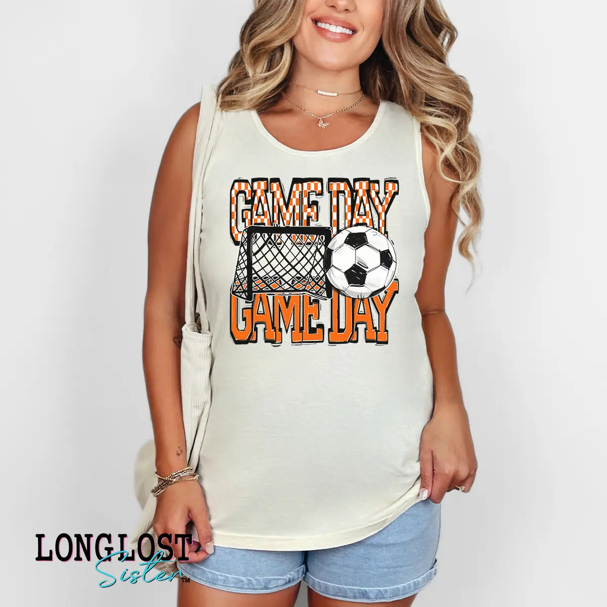 Soccer Game Day Graphic Tank Top | Long Lost Sister Boutique