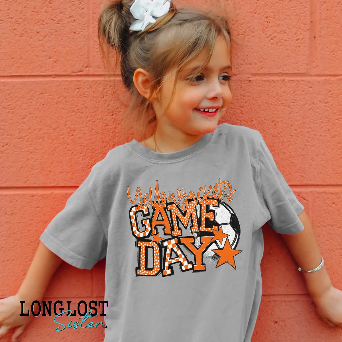 Soccer Game Day Team Name Kids T-shirt | Long Lost Sister Boutique