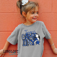 Soccer Game Day Team Name Kids T-shirt | Long Lost Sister Boutique