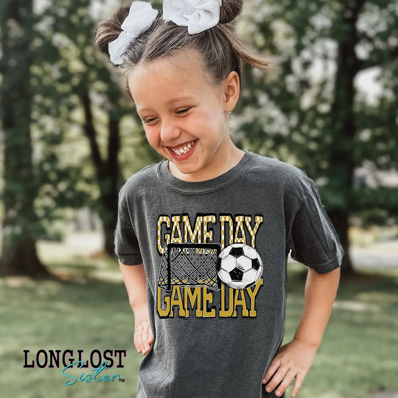 Soccer Game Day Kids T-shirt | Long Lost Sister Boutique