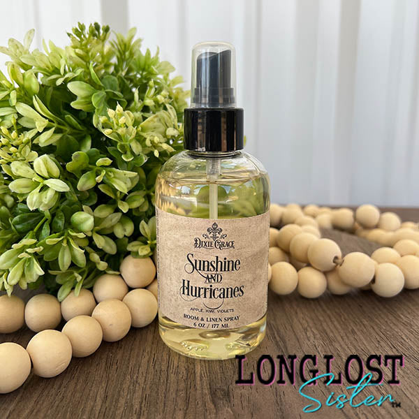sunshine and hurricanes room linen car spray apple kiwi violets scent long lost sister boutique