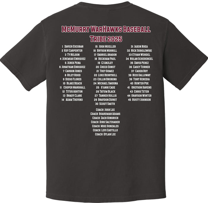 Tribe 31-9 McMurry War Hawks Baseball 2025 Adult T-shirt
