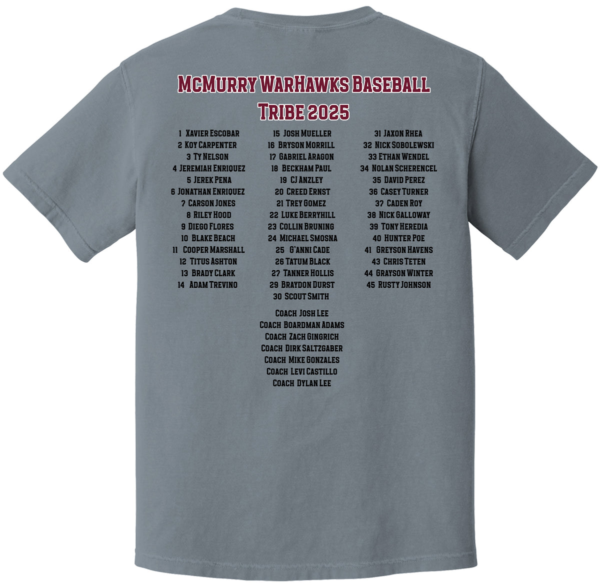 31-9 Tribe McMurry War Hawks Baseball 2025 Kids T-shirt