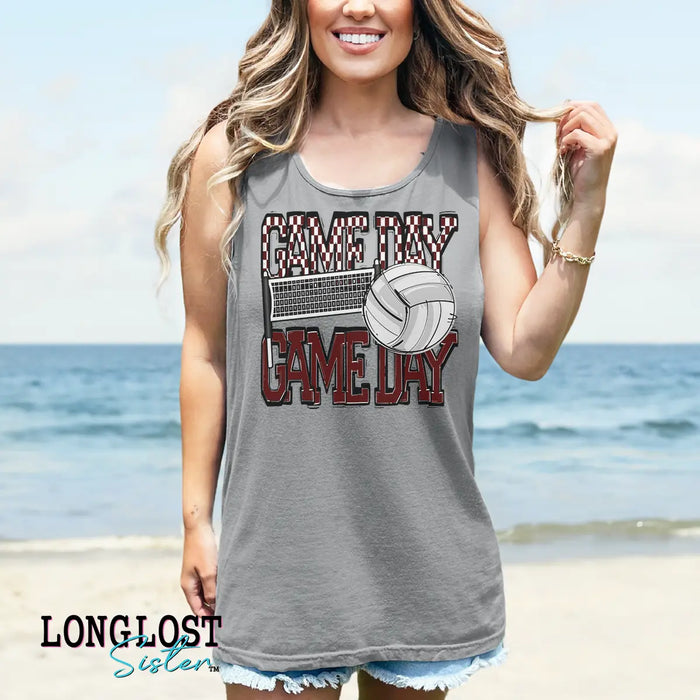 Volleyball Game Day Graphic Tank Top | Long Lost Sister Boutique