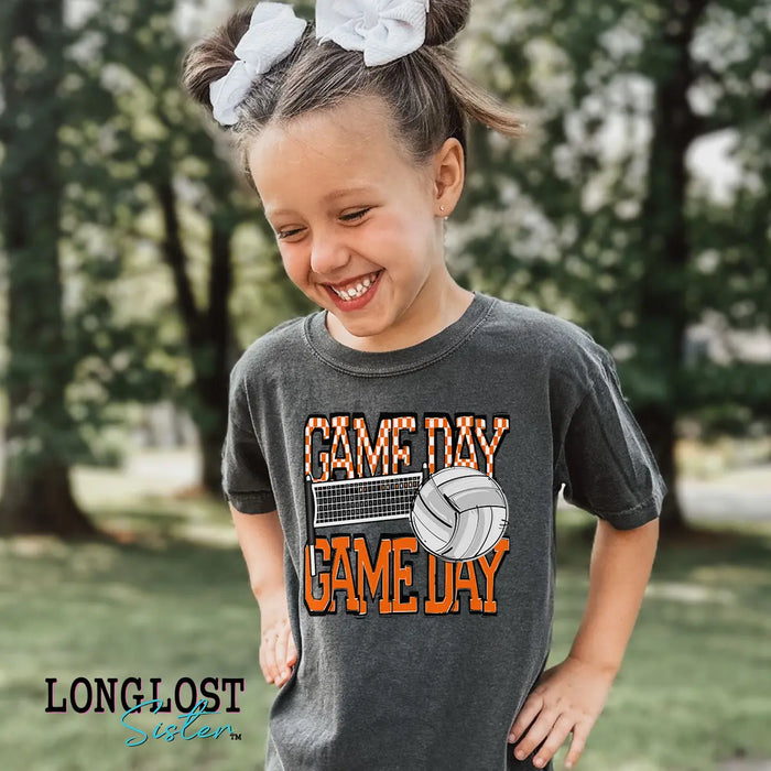 Volleyball Game Day Kids T-shirt | Long Lost Sister Boutique
