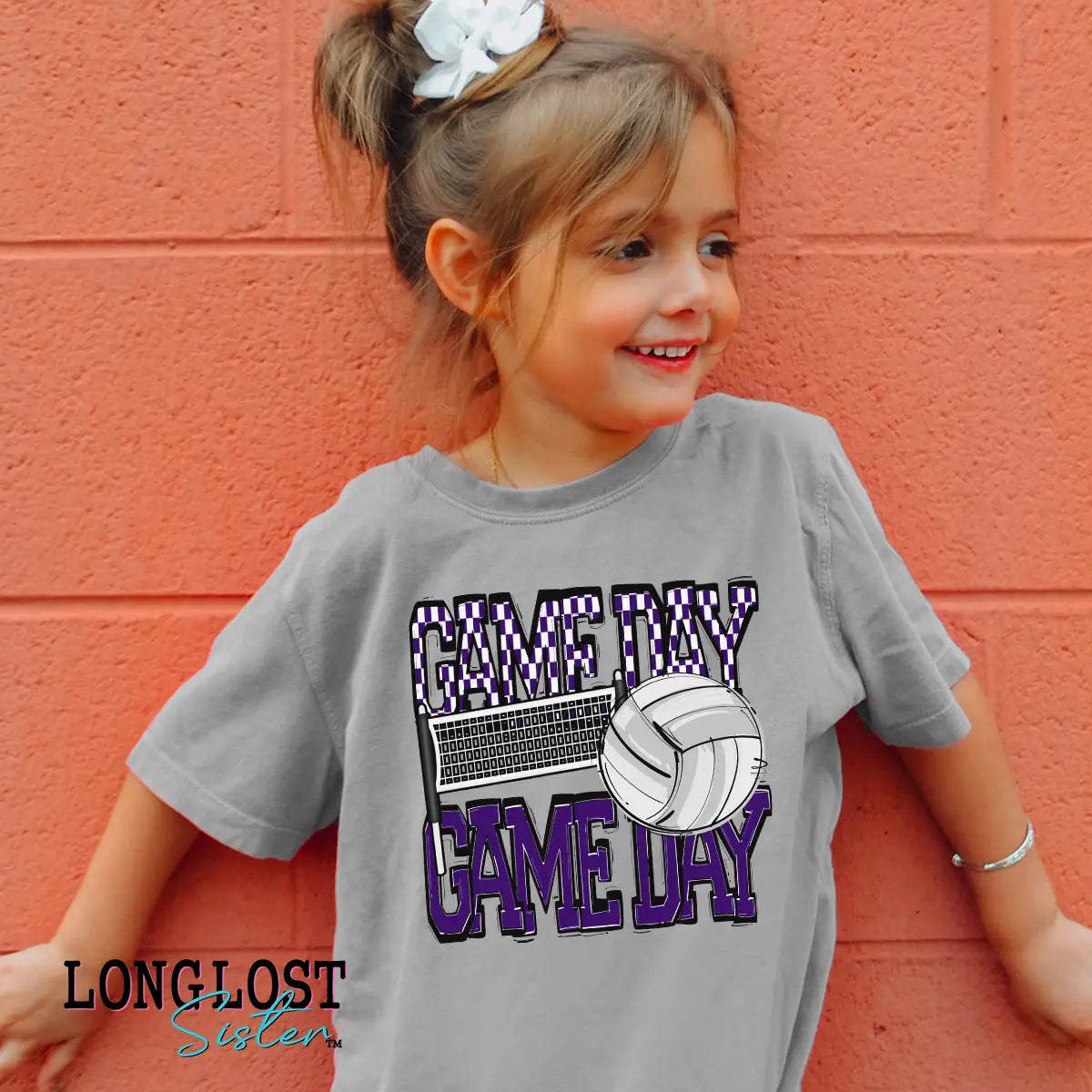 Volleyball Game Day Kids T-shirt | Long Lost Sister Boutique