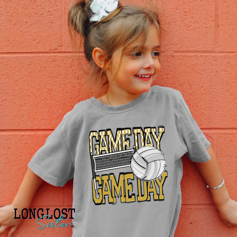 Volleyball Game Day Kids T-shirt | Long Lost Sister Boutique