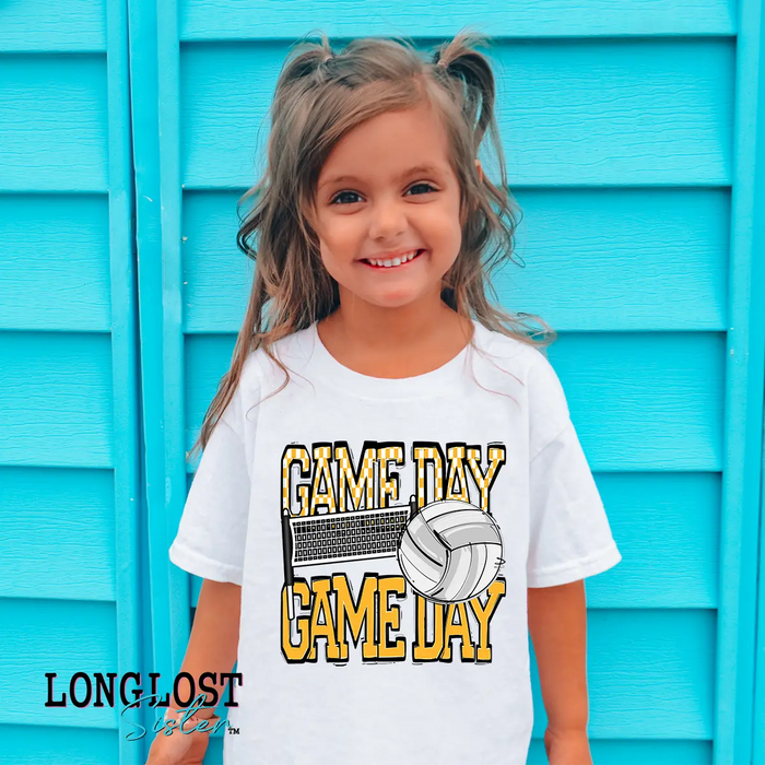 Volleyball Game Day Kids T-shirt | Long Lost Sister Boutique