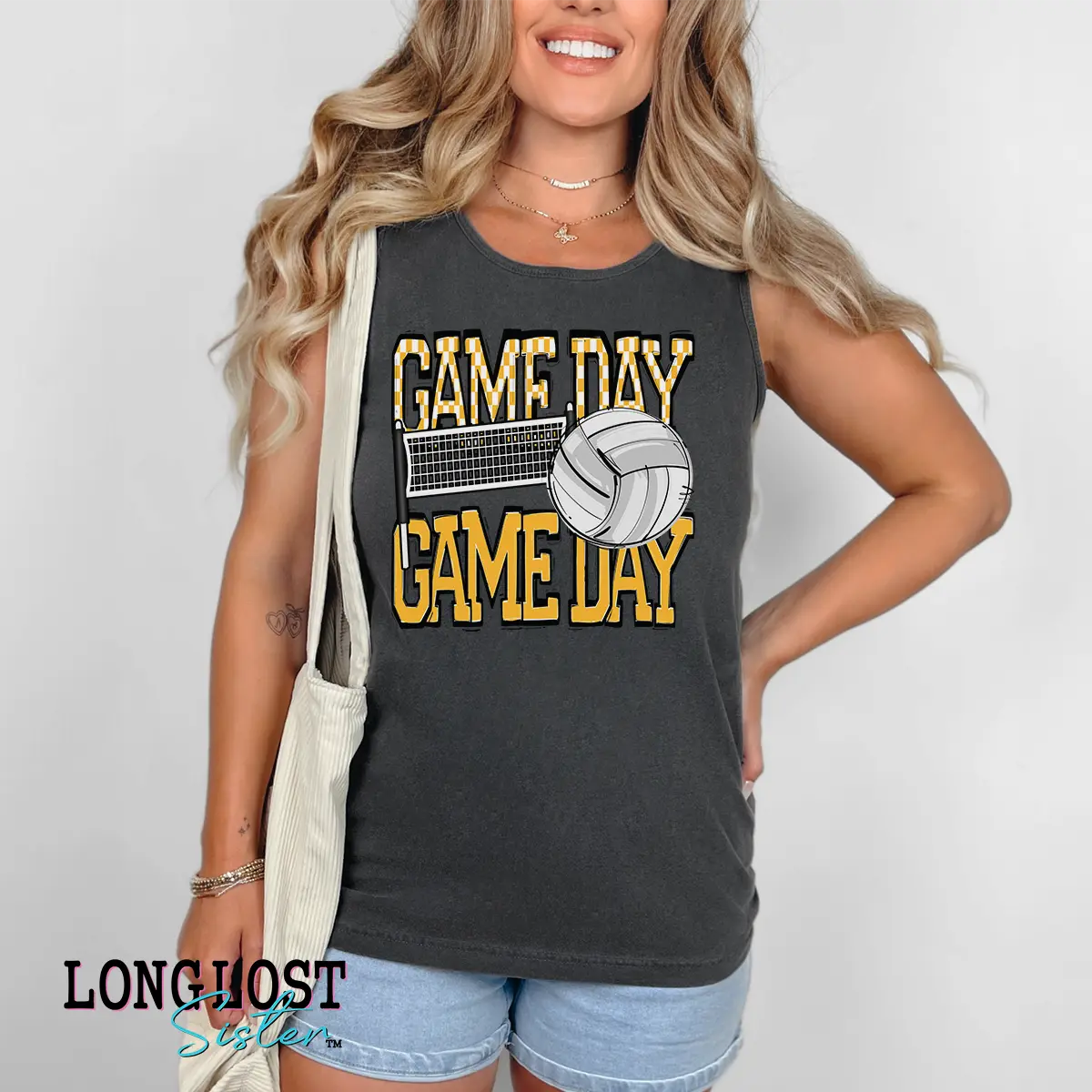 Volleyball Game Day Graphic Tank Top | Long Lost Sister Boutique