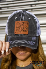 Small Town Big Heart Distressed Ball Cap
