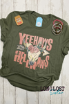 Yeehaws & Hellnaws Olive T-shirt